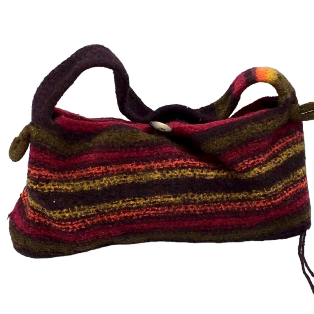 Imported Multicolored Wool 👜 Tote